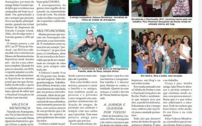 Página 6,Personalidade,Folha da Cidade de Araraquara,Terca feira,07/01/2020!