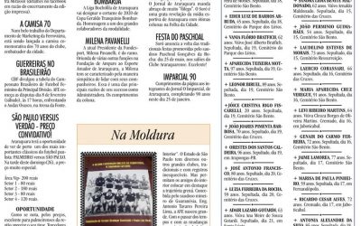 ESPORTES – JORNAL DE ARARAQUARA – 25/01/2020-SÁBADO!