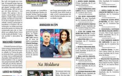 ESPORTES – JORNAL DE ARARAQUARA – 01/02/2020-SÁBADO!