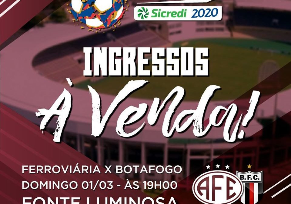 Domingo tem Ferroviária x Botafogo na Arena da Fonte!Araraquara News!