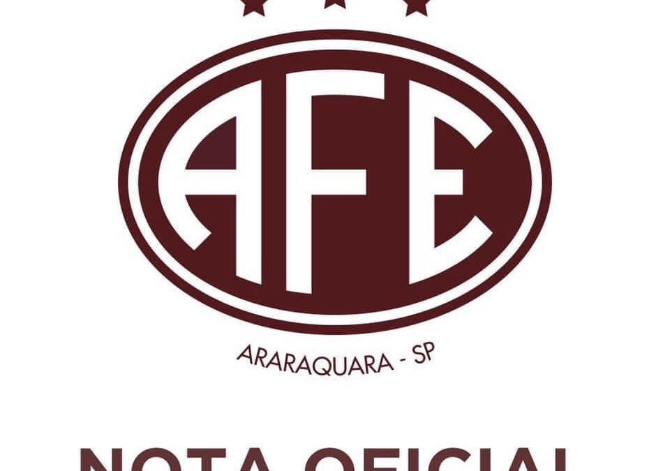 Nota oficial – Suspensão das atividades – Ferroviária de Araraquara!Araraquara News!