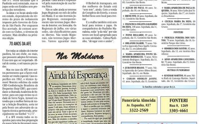 ESPORTES – JORNAL DE ARARAQUARA – 18/04/2020!
