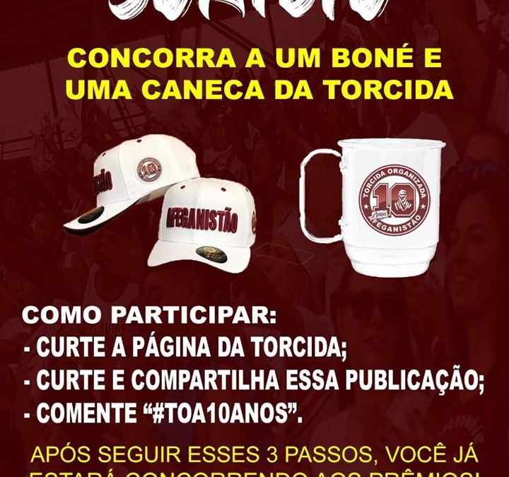 SORTEIO!CONCORRA A UM BONÉ E UMA CANECA DA TORCIDA!