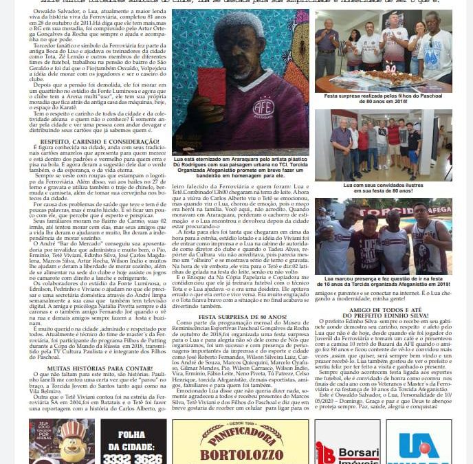 Página 6,Personalidade,Folha da Cidade de Araraquara,Domingo 10/05/2020!