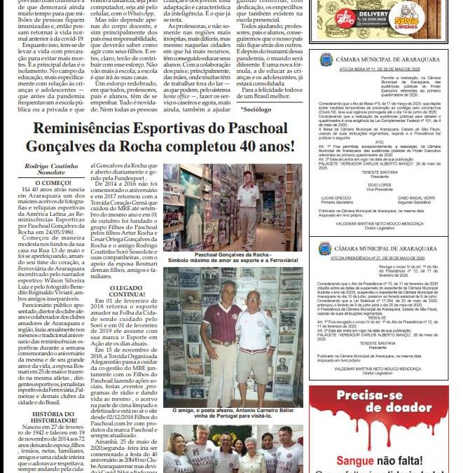 Página 4,40 anos das Reminiscencias Esportivas Paschoal Gonçalves da Rocha!