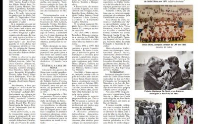 Página 7,50 anos do Uniao Skina,Folha da Cidade de Araraquara,Quarta feira 27/05/2020!