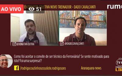 Entrevista Ao vivo com o novo técnico da Ferroviária!