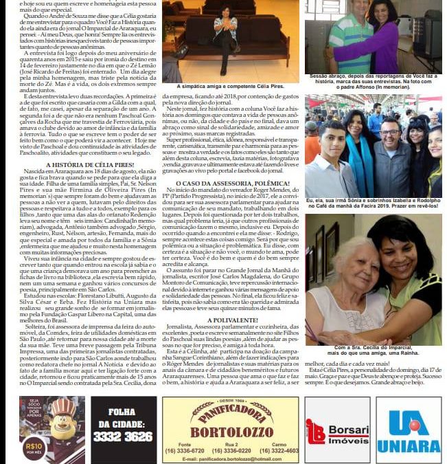 Página 3,Personalidade,Folha da Cidade de Araraquara,Domingo 17/05/2020!