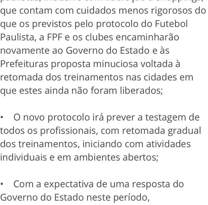 Clubes do Paulistão A1 2020 participaram de videoconferência com a FPF nesta sexta-feira 05/06!Araraquara News!