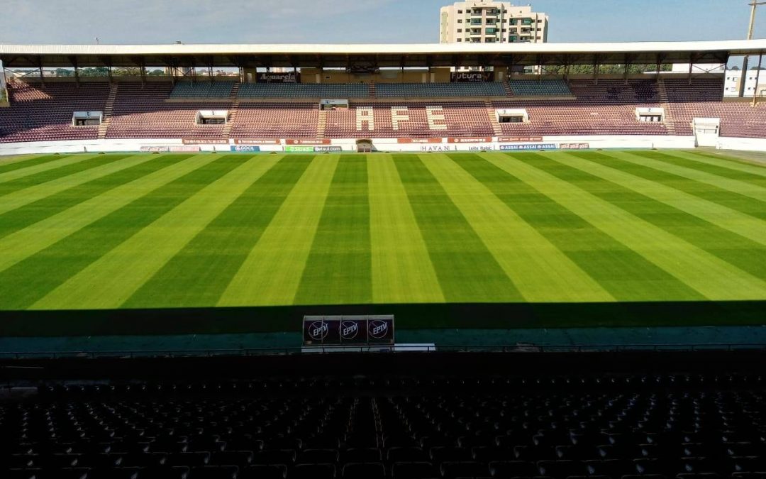 Gramado do estádio da Fonte Luminosa está pronto novamente!Araraquara News!