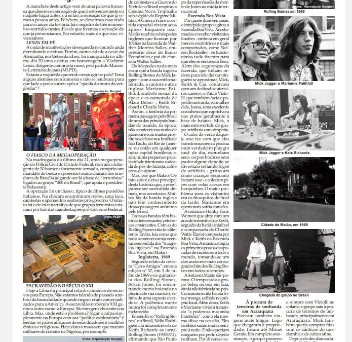 Esporte,Cultura e Cia,pagina 6 , Folha da Cidade de Araraquara ,30/06/2020!