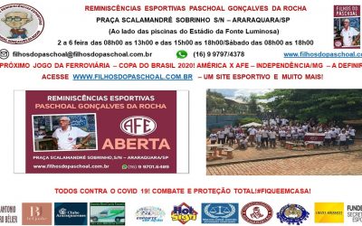 Reminiscencias Esportivas de 06/08/2020 – Quinta – feira na Folha da Cidade de Araraquara!