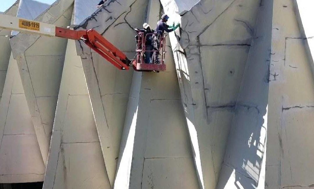 Avança obra de recuperação estrutural do Ginásio de Esporte Castello Branco, o Gigantão