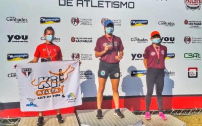 Milena Andrade é Campeã Paulista dos 10.000 metros do Paulista de Atletismo 2021!