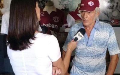 Poeta afeano concedeu entrevista no Museu do Futebol