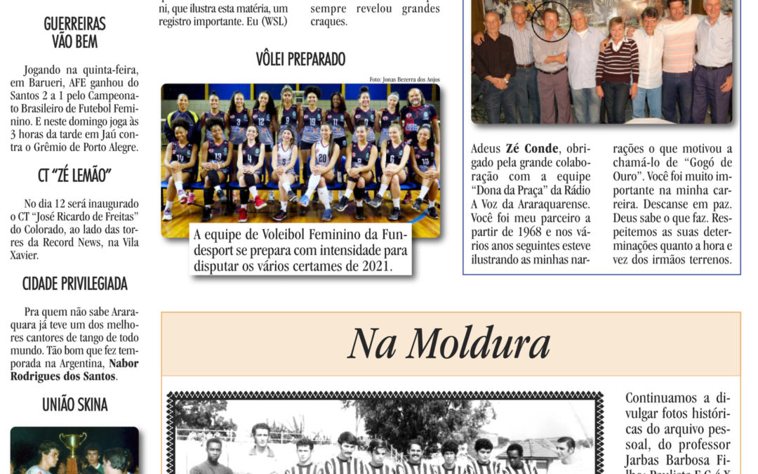 ESPORTES – JORNAL DE ARARAQUARA – 05/06/2021!