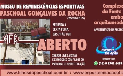 MUSEU DE REMINISCÊNCIAS ESPORTIVAS ESTÁ ABERTO A VISITAÇÕES PÚBLICAS…. VEJAM OS HORÁRIOS DE FUNCIONAMENTO E PRESTIGIEM ESSE GRANDE ACERVO DO ESPORTE AMADOR E DA FERROVIÁRIA….