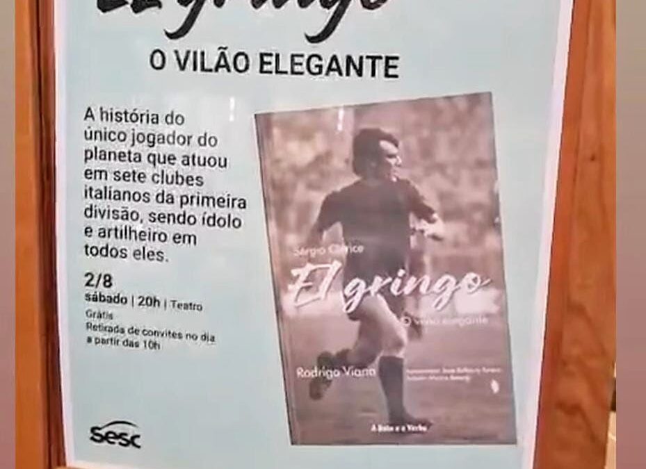 NOITE DE GALA…. LANÇAMENTO DO LIVRO: SÉRGIO CLÉRICE EL GRINGO O VILÃO ELEGANTE… 02/08/2025 – SESC ARARAQUARA