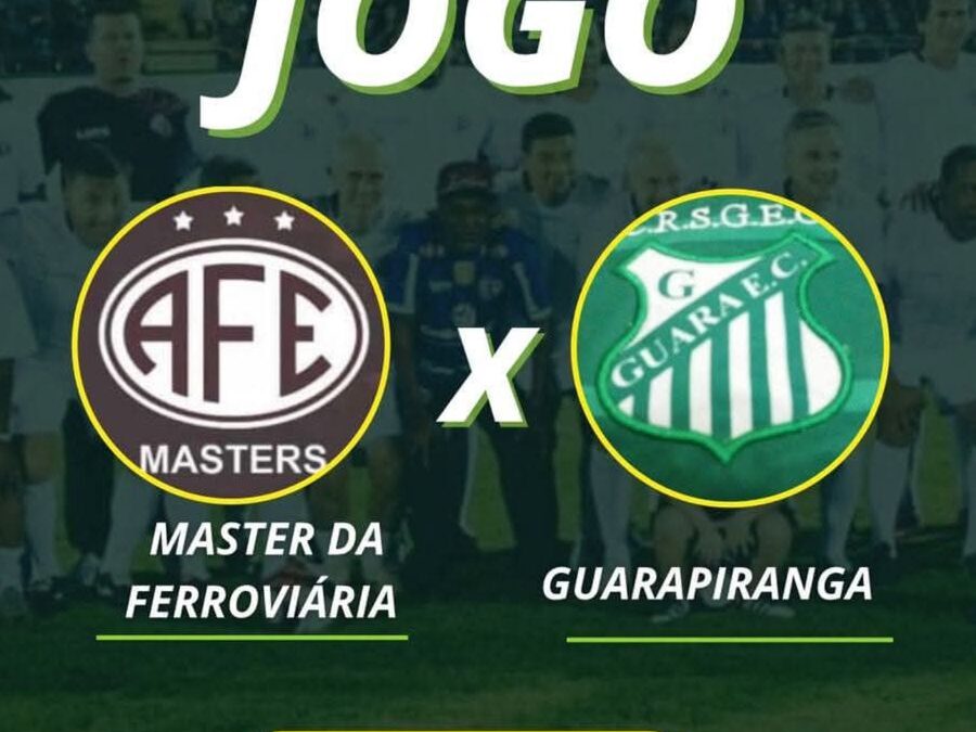 MÁSTER DA FERROVIÁRIA VENCE O GUARÁ FC COM GOL DE PLACA DE EDIMILSON – 2 X 1 – 15/11/2025