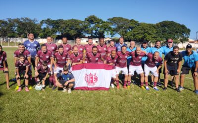 NO FECHAMENTO DO MÊS DE MARÇO OS VETERANOS GRENÁS FORAM A SANTA ERNESTINA E FIZERAM 2 GRANDES JOGOS CONTRA SELEÇÕES AMADORAS DA REGIÃO… 29/03/2026 – ACOMPANHEM COMO FOI….